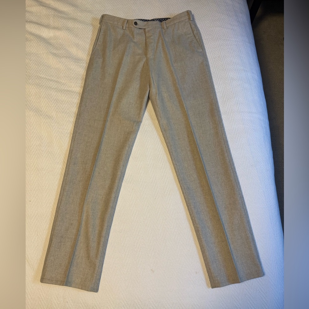 Suitsupply Light Grey Wool Trousers